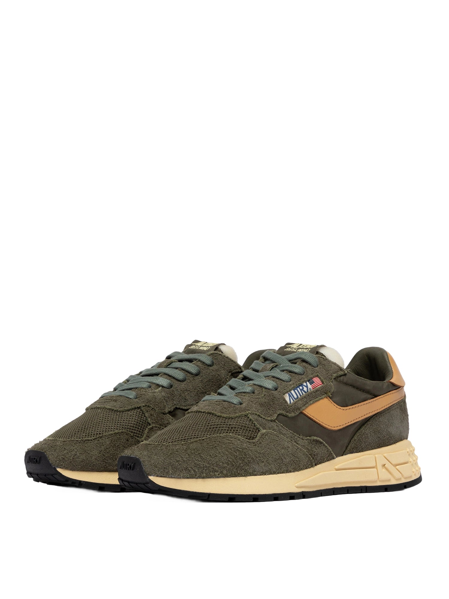 Autry Reelwind Low Sneaker Herren beige/grün beige/grün Bild 2