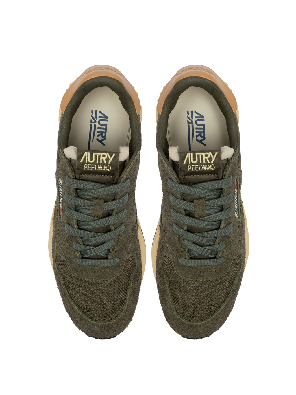 Autry Reelwind Low Sneaker Herren beige/grün beige/grün Bild 3