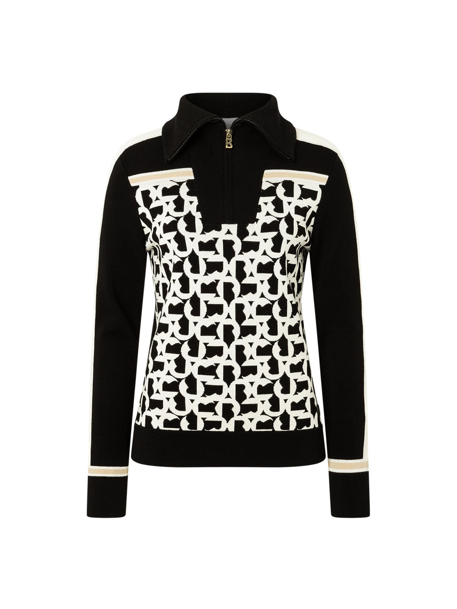 Bogner Gine Skipullover Damen shwarz/weiss schwarz/weiss Bild 1