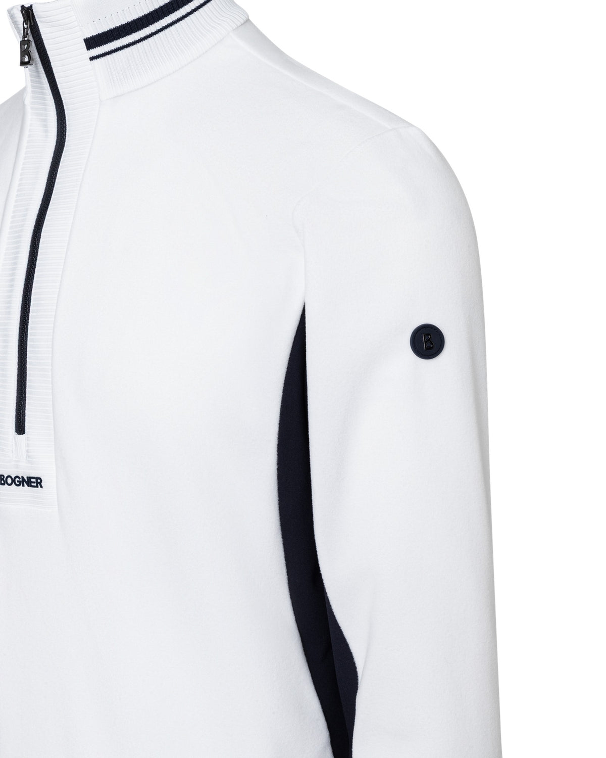Bogner HARVEY Herren-Fleece-Baselayer dunkelblau/weiss Bild 3