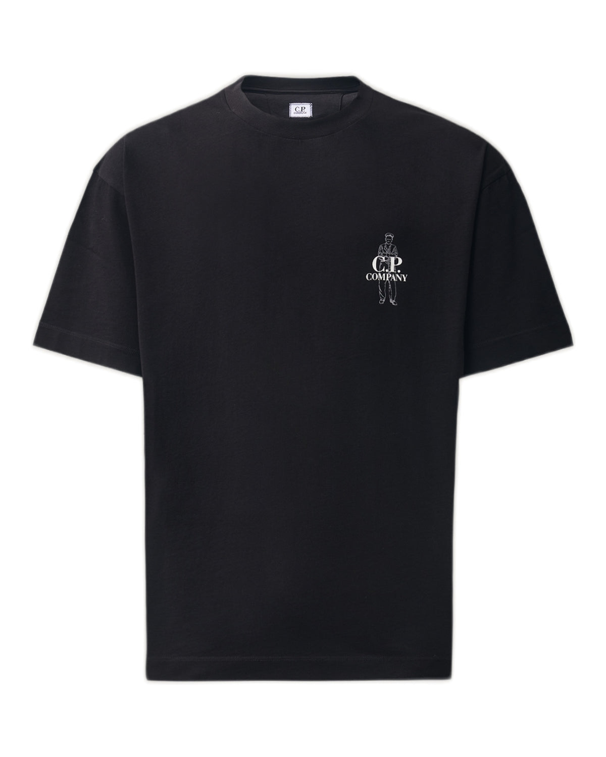 C.P. Company Comfort Logo Herren-T-Shirt schwarz Bild 1