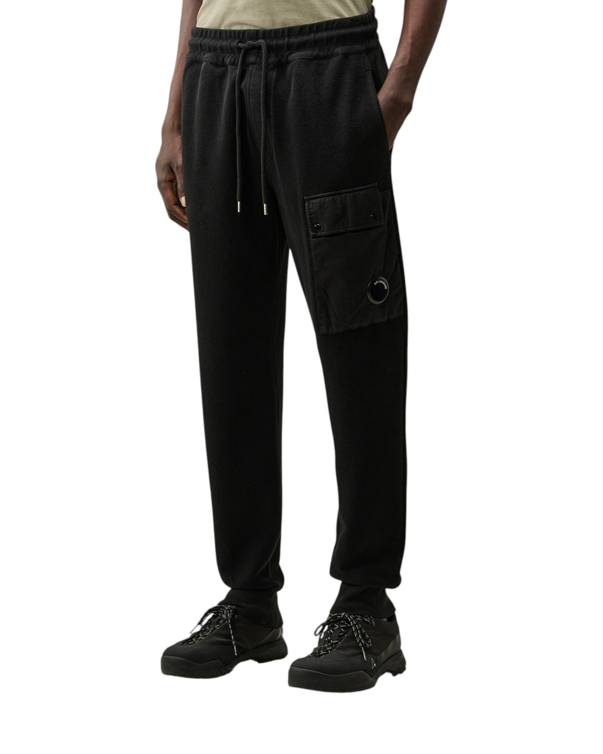 C.P. Company Diagonal Fleece Herren-Jogginghose schwarz Bild 2
