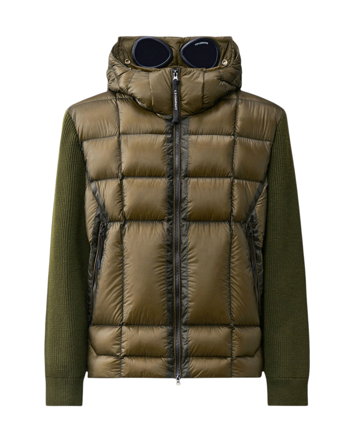 C.P. Company Extrafine Merino Herren-Strickjacke olive Bild 1