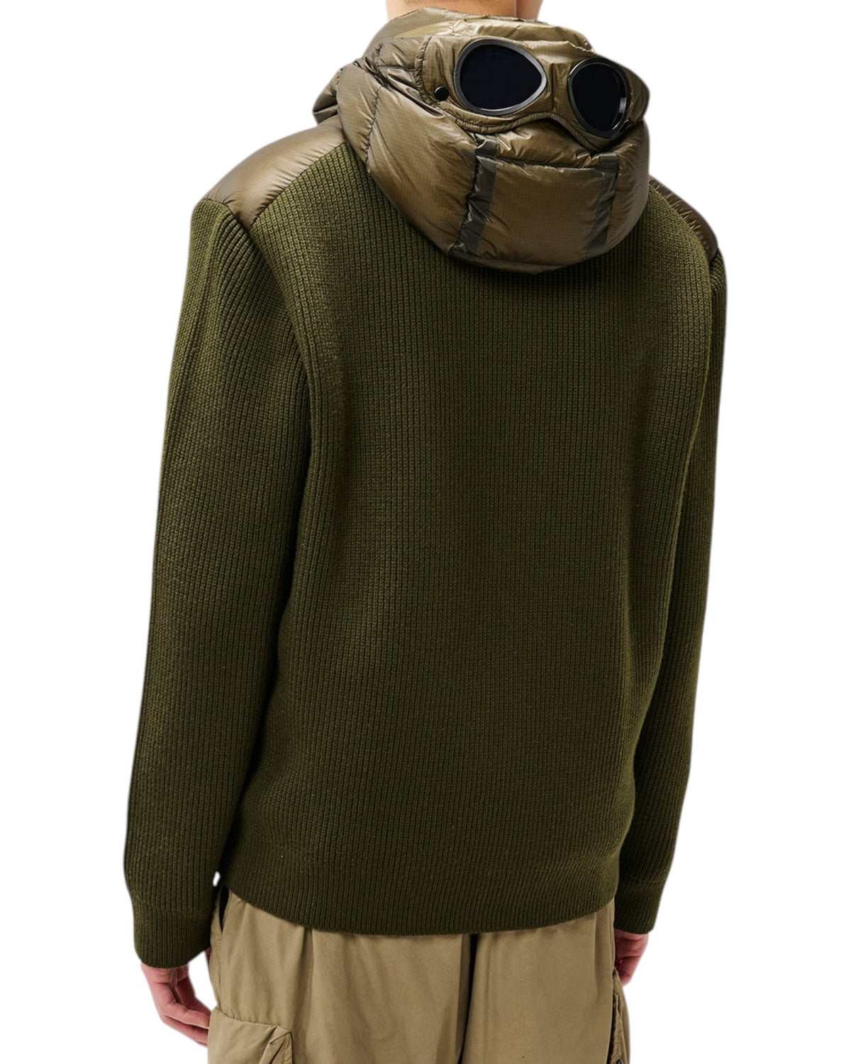C.P. Company Extrafine Merino Herren-Strickjacke olive Bild 2