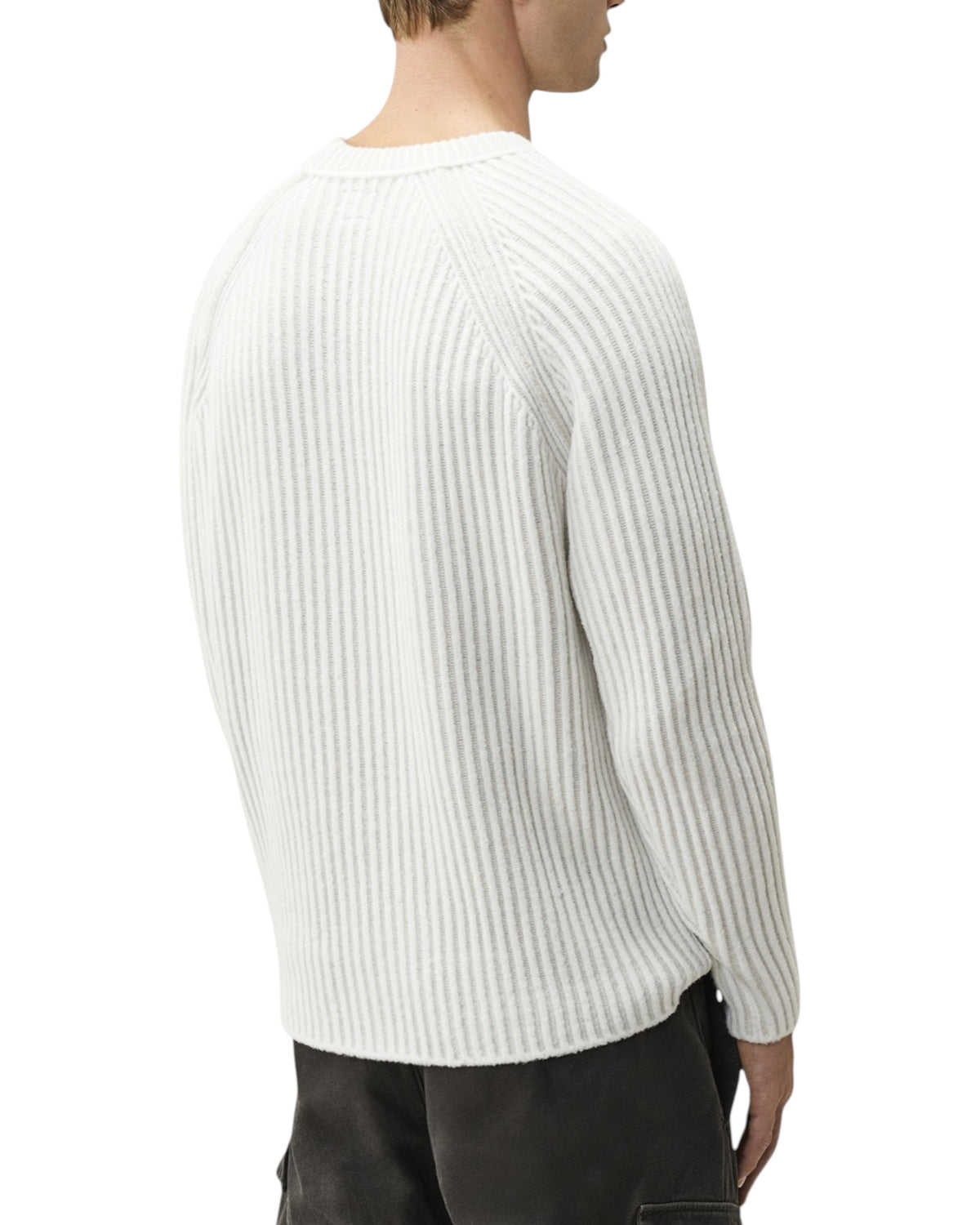 C.P. Company Fleece Knit Herren-Pullover hellgrau Bild 3