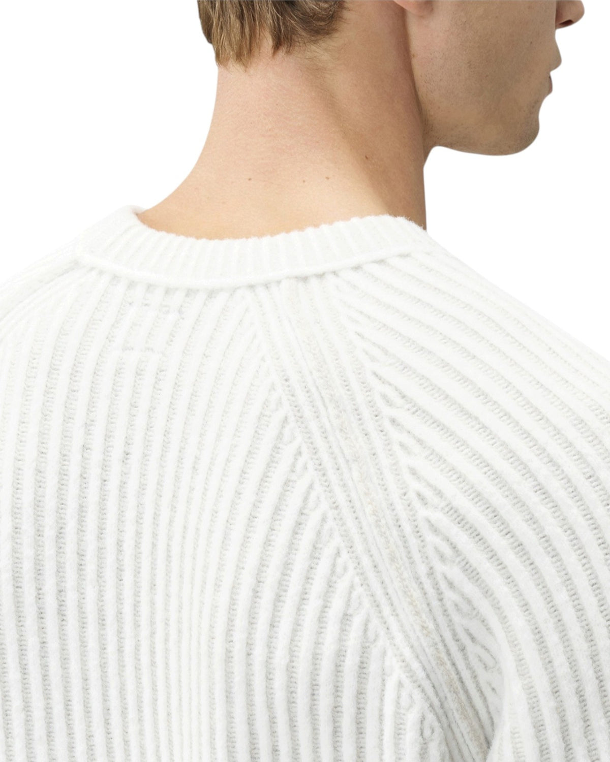 C.P. Company Fleece Knit Herren-Pullover hellgrau Bild 5