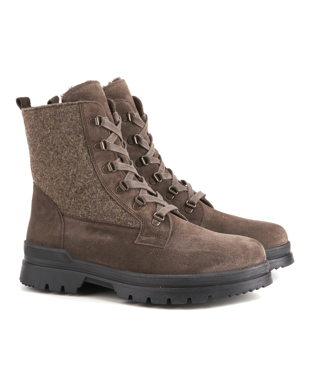Dirndl & Bua 6141 OIL VELOUR/FILZ Herren-Winterstiefel braun Bild 4
