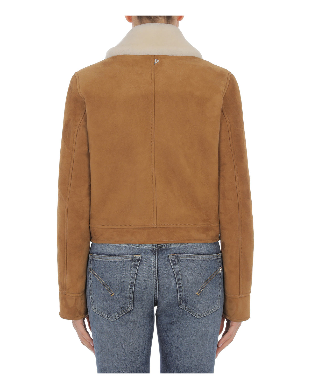 Dondup Damen-Lammfelljacke hellbraun Bild 2