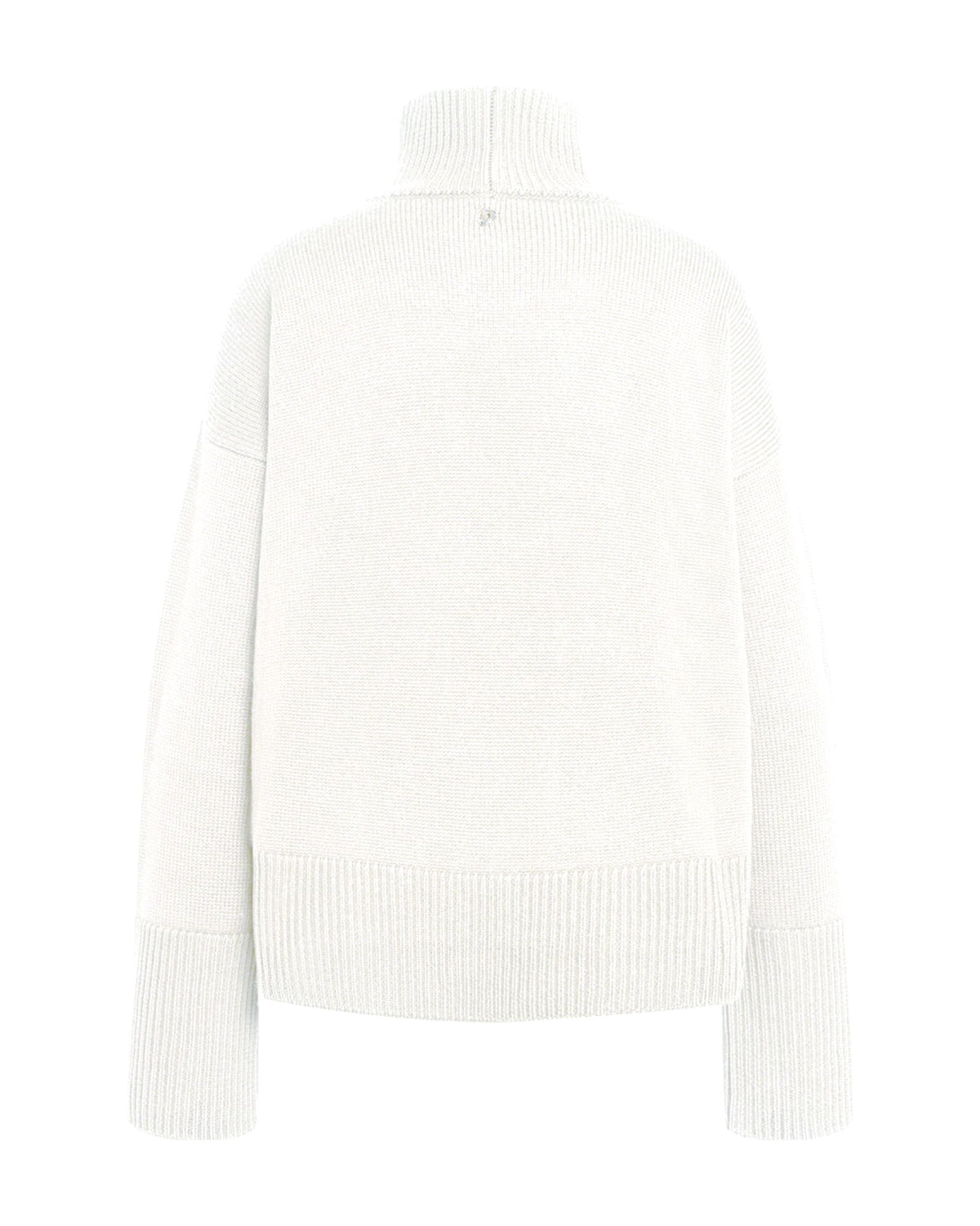 Dondup Damen-Oversize-Rollkragenpullover aus Wolle weiss Bild 2
