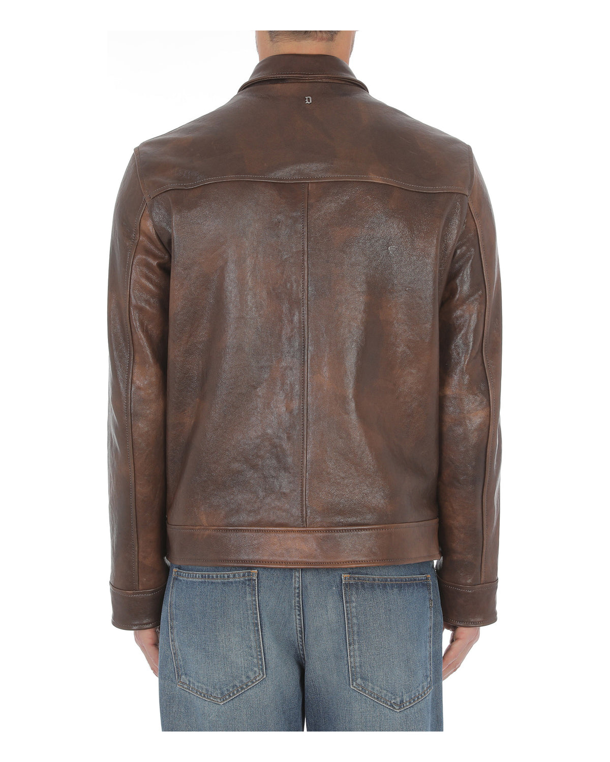 Dondup Herren-Bikerjacke aus Nappaleder dunkelbraun Bild 2