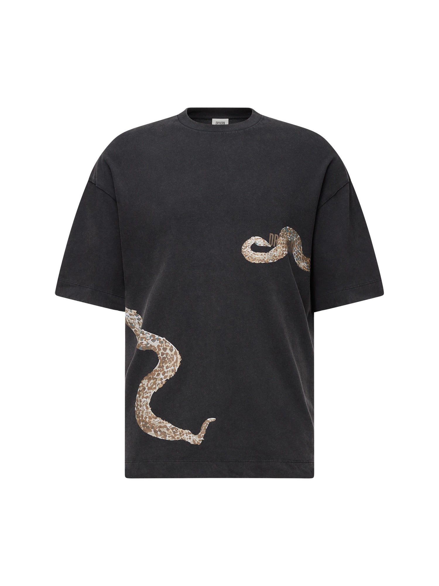 Drykorn Anayo_Snake T-Shirt Herren dunkelgrau Bild 1