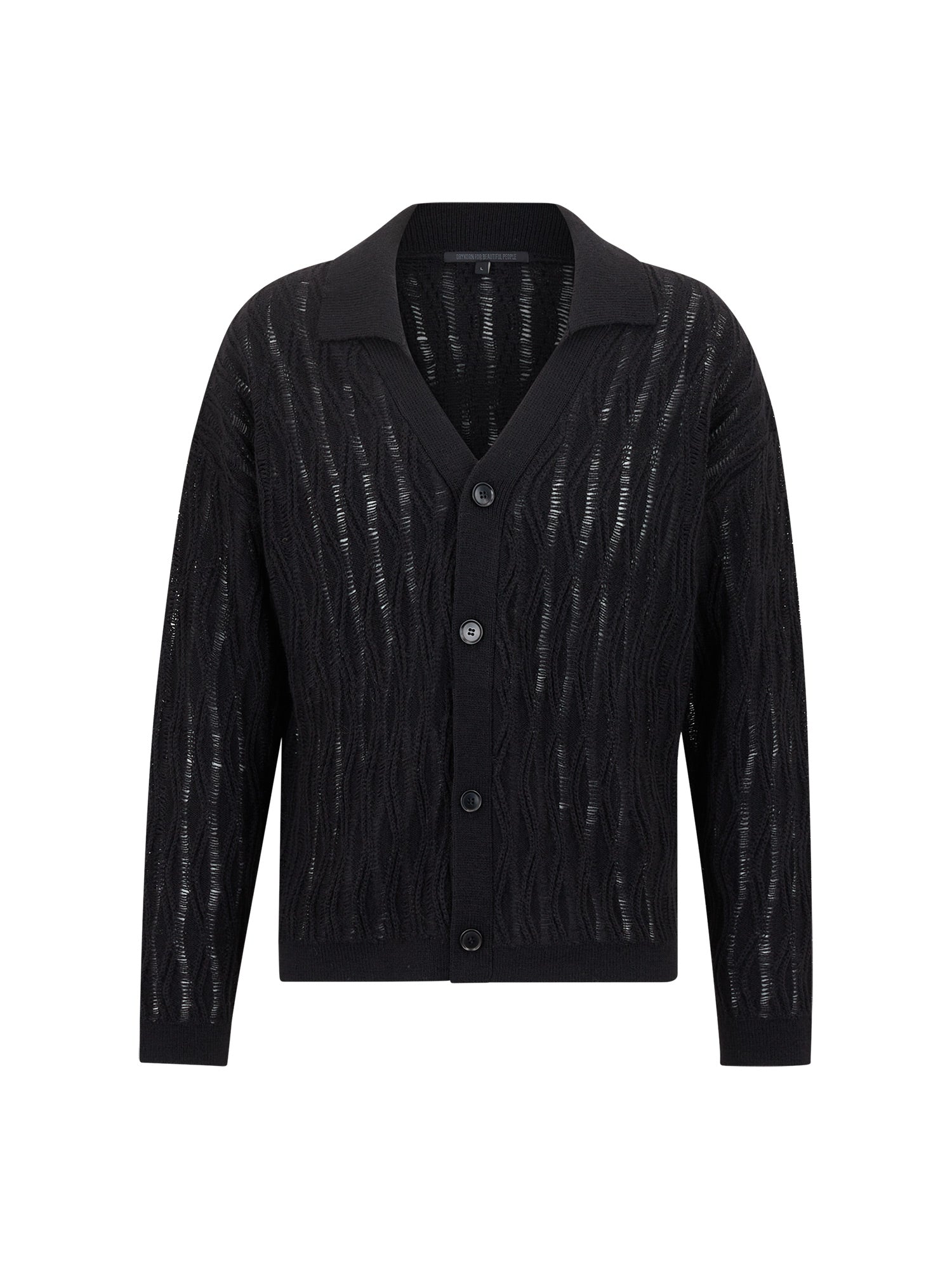 Drykorn Naftan Strickjacke Herren schwarz Bild 1