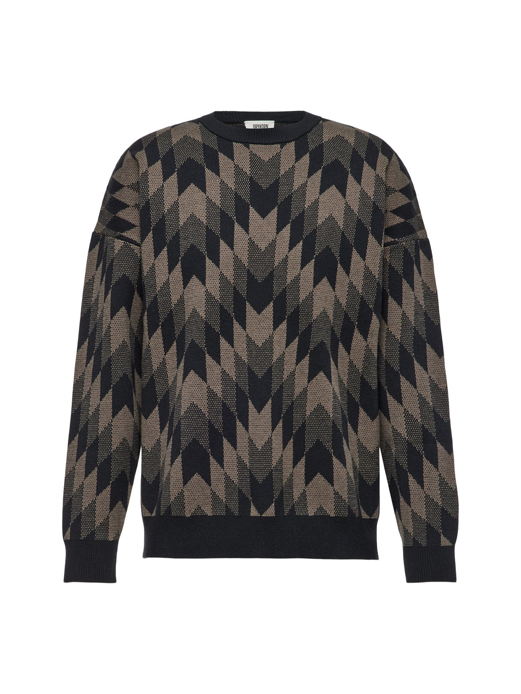 Drykorn Neelio Strickpullover Herren schwarz/braun schwarz/braun Bild 1