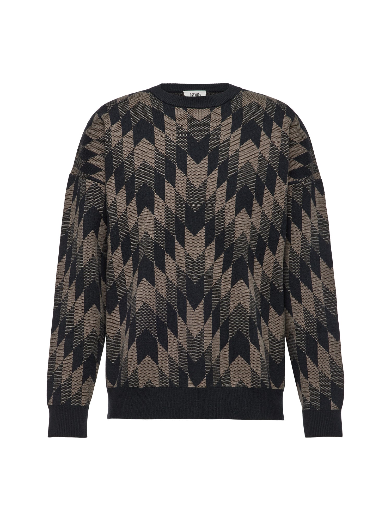 Drykorn Neelio Strickpullover Herren schwarz/braun schwarz/braun Bild 1
