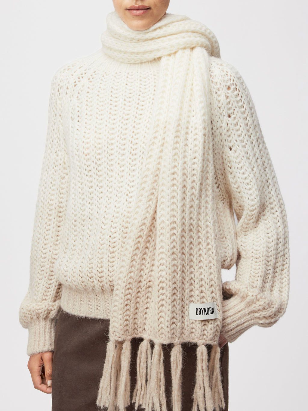 Drykorn Risha Schal Damen Off-White Bild 2