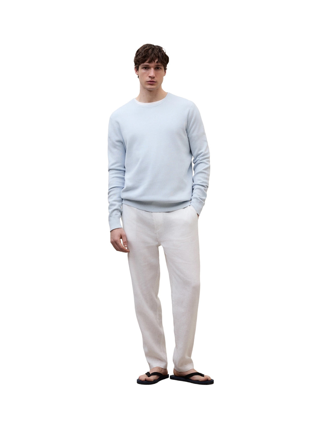 Ecoalf Manzano Knit Sweater Herren hellblau Bild 2