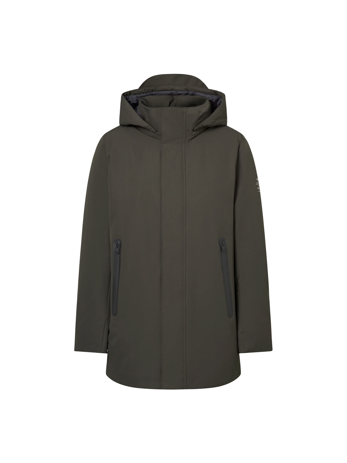Ecoalf Parko Mantel Herren schwarz Bild 2