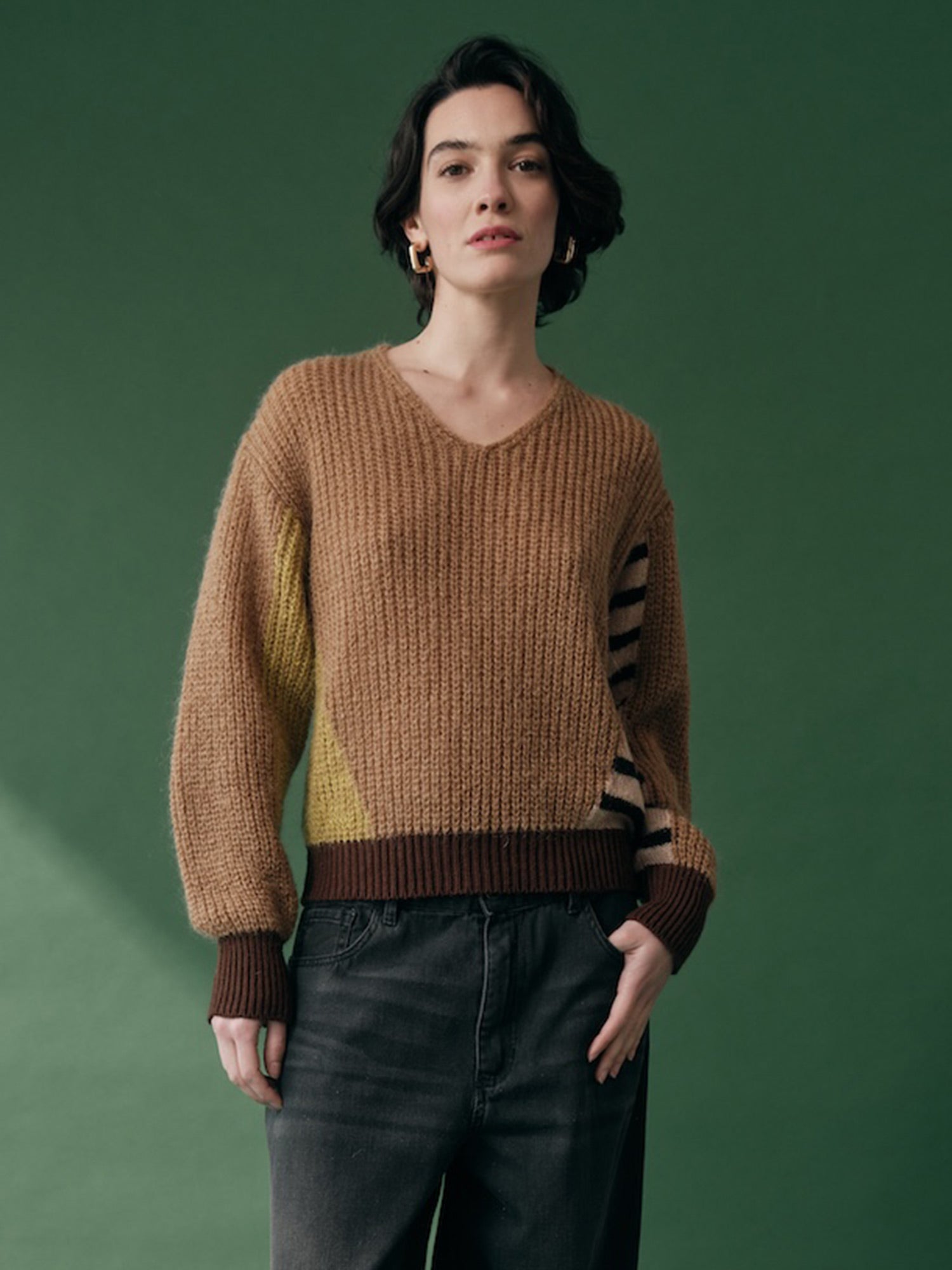 Floor Cammello Sweater Damen braun Bild 1