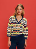 Floor Jacquard Sweater Damen - Floor - MEINFREUDENHAUS