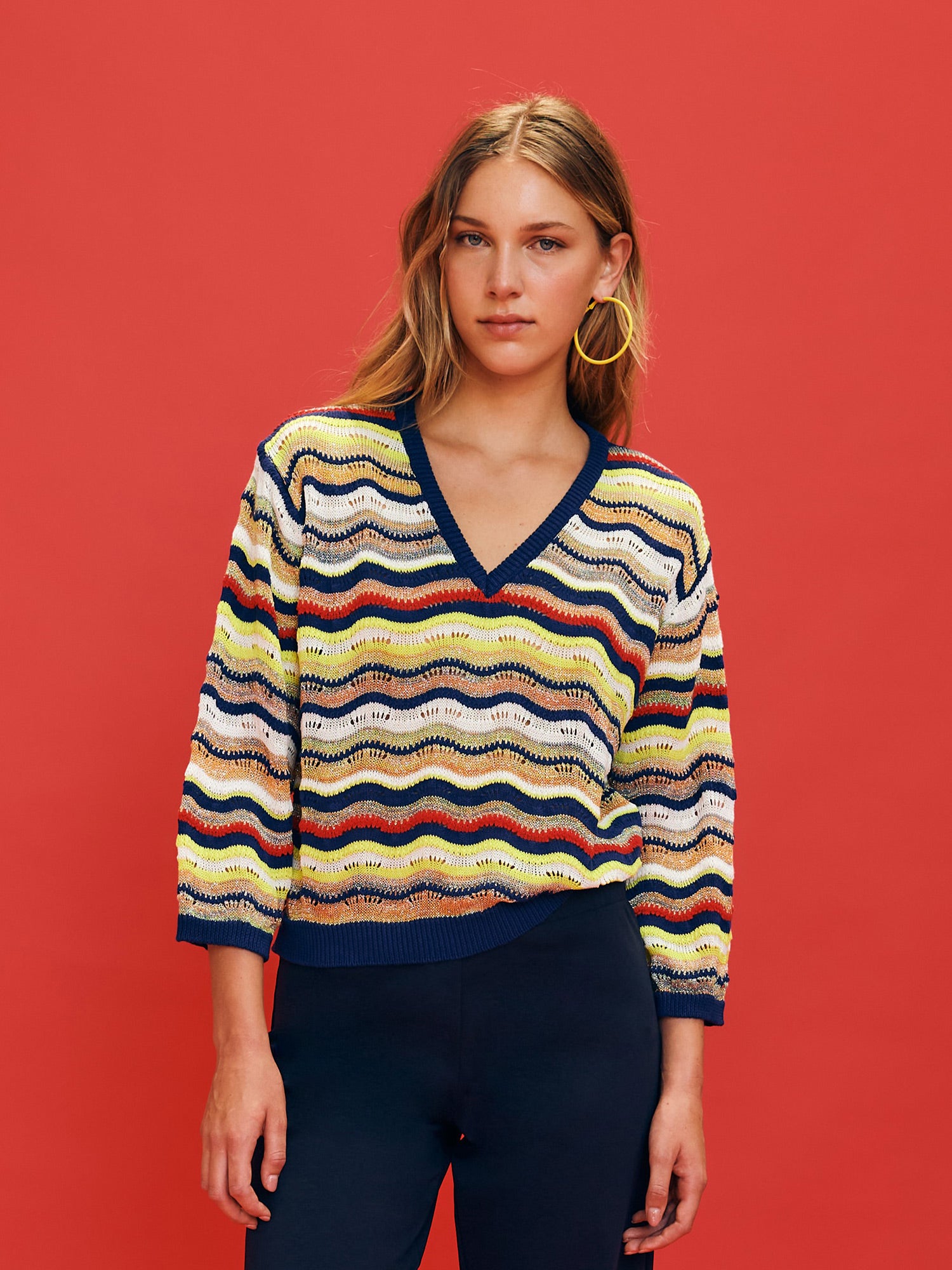 Floor Jacquard Sweater Damen - Floor - MEINFREUDENHAUS