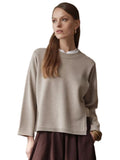Floor Sweater Roundneck Strick Damen beige beige Bild 1