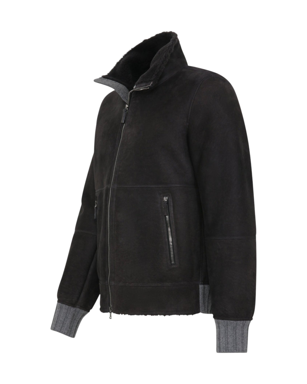Frauenschuh Alvin-MV Herren-Lammfelljacke grau Bild 2