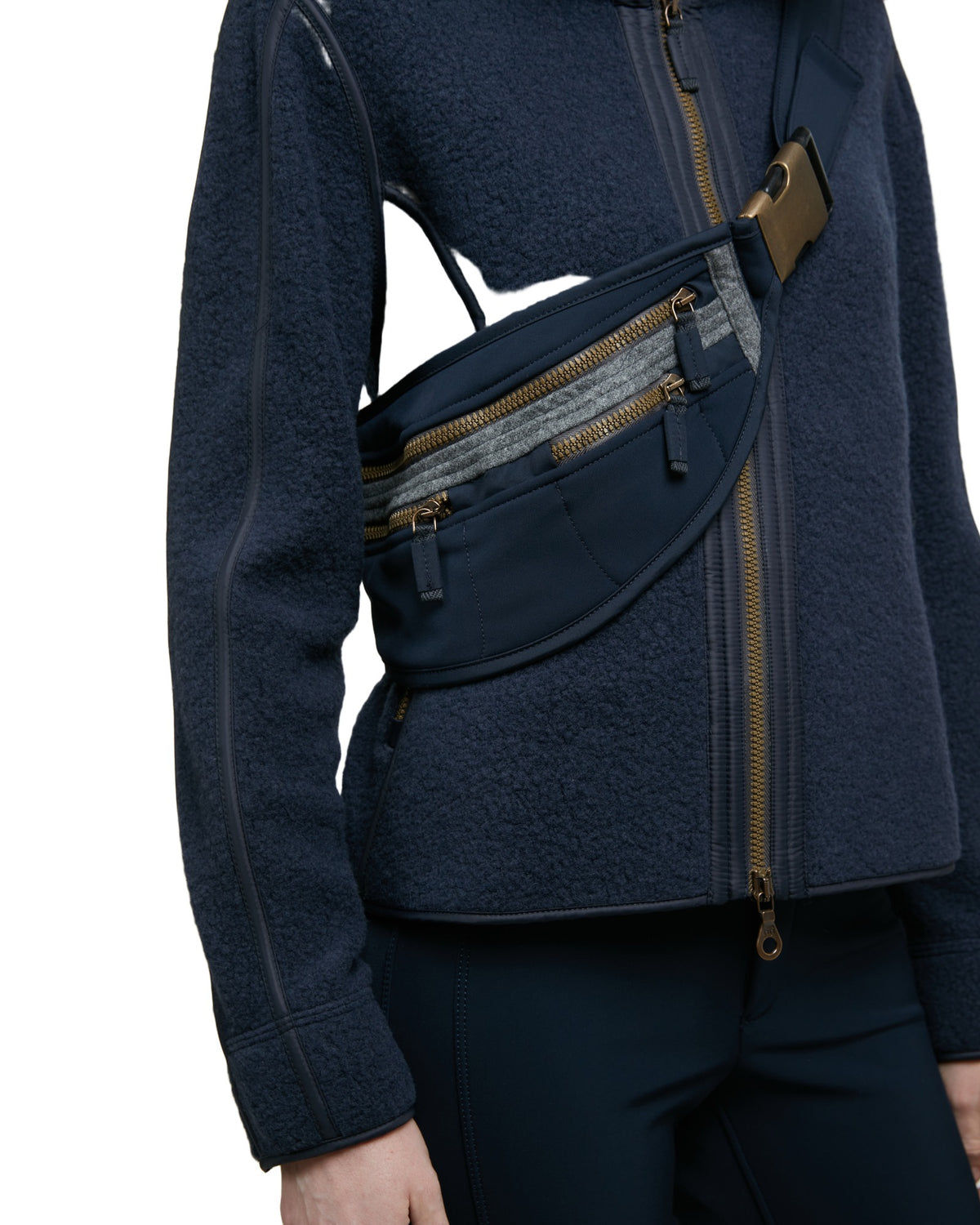 Frauenschuh Beltbag-Loden Unisex-Gürteltasche dunkelblau Bild 4