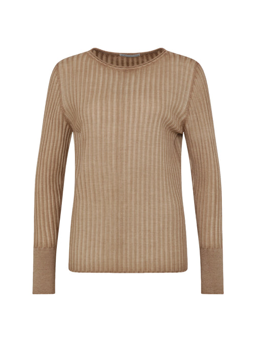 Frauenschuh Camelia Dyed-RB Strickpullover Strick Damen braun Bild 1