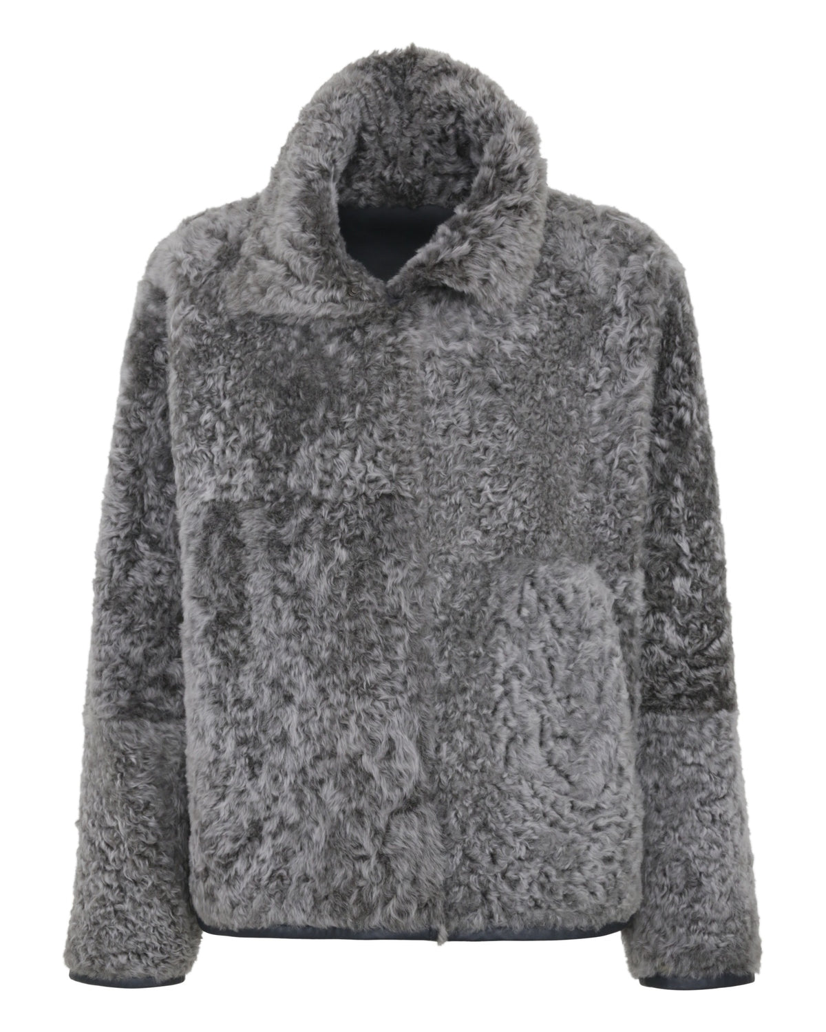 Frauenschuh Dolli-LL Damen-Lammfelljacke dunkelgrau Bild 2