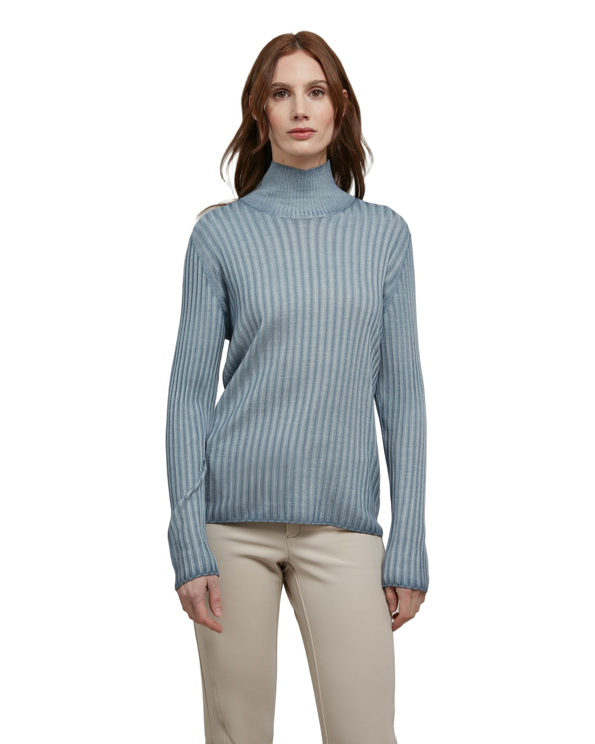 Frauenschuh MarleenDyed-RB Damen-Rollkragenpullover beige Bild 2