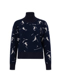Frauenschuh TinaMulti Ski-Pullover Damen dunkelblau/weiss dunkelblau/weiss Bild 1