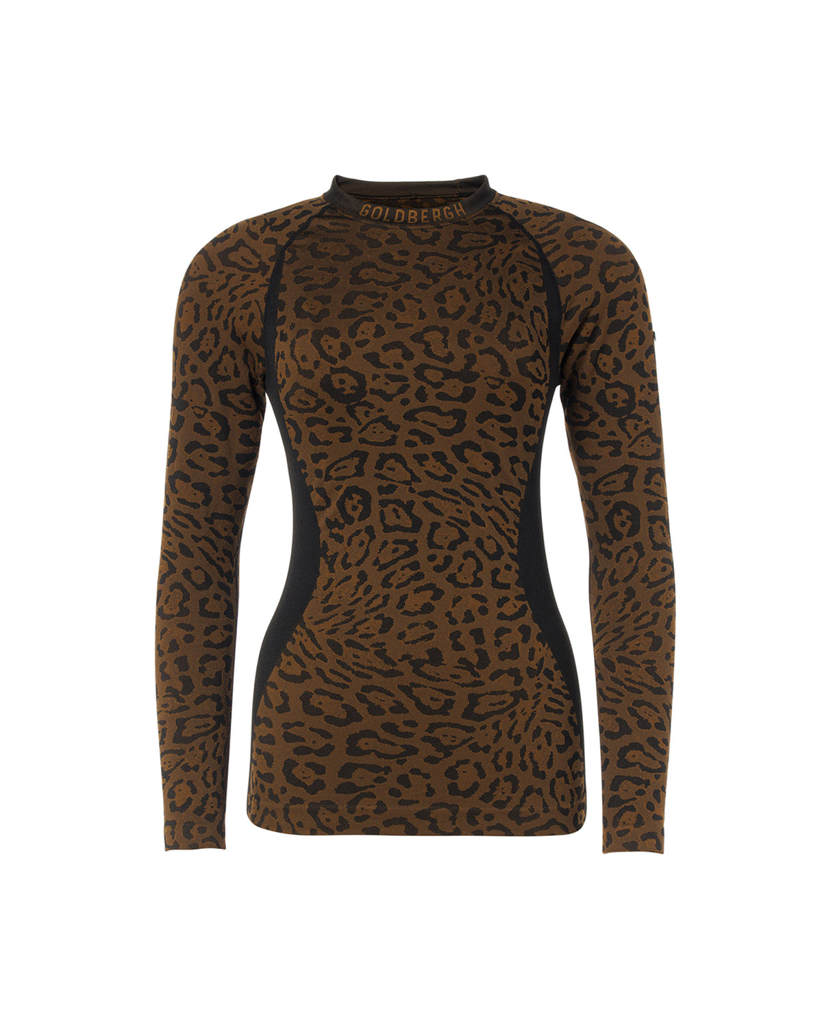 Goldbergh FELINE Damen-Skiunterhemd schwarz/braun Bild 1