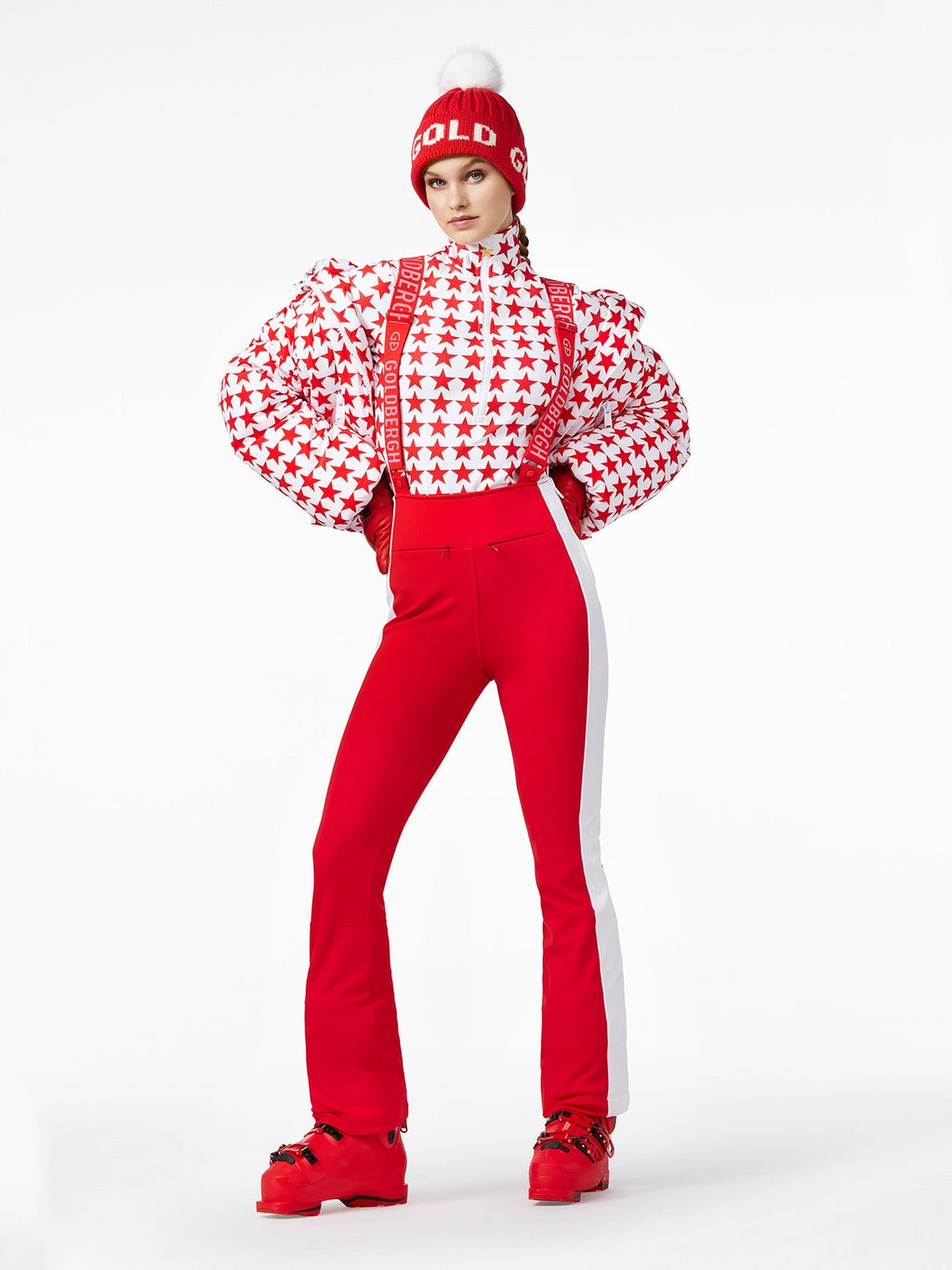 Goldbergh High-End Skihose Damen rot Bild 3