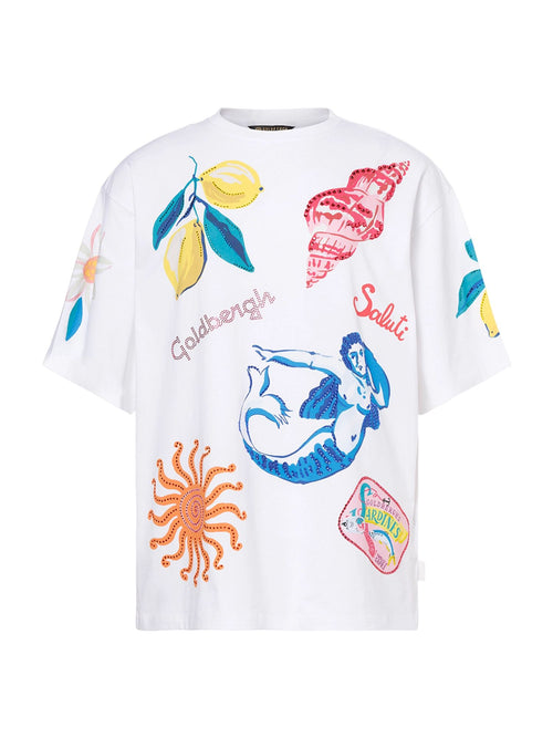 Goldbergh Medira T-shirt Damen print bunt Bild 1