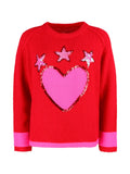 Grace Pullover mit Pailletten Strick Damen rot rot Bild 1