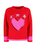 Grace Pullover mit Pailletten Strick Damen rot rot Bild 1