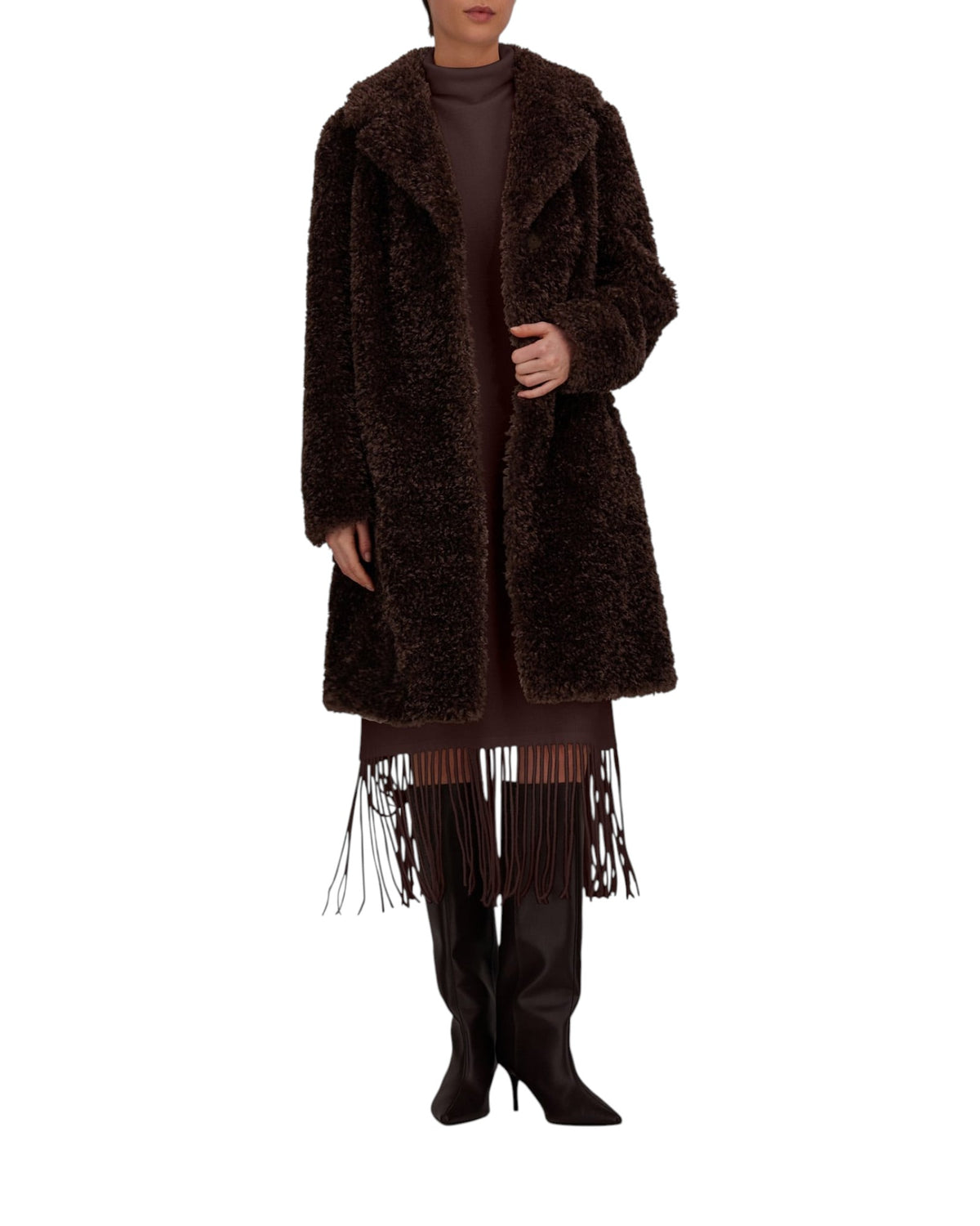 Herno Curly Kunstfell Damen-Kurzmantel - Herno - MEINFREUDENHAUS