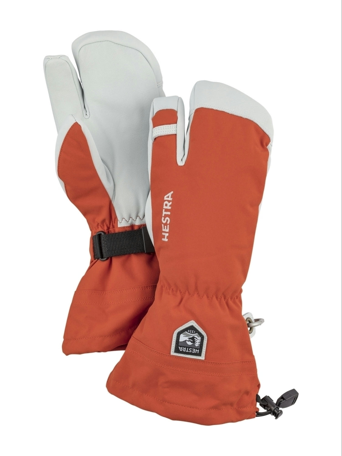 ARMY Leather Heli Ski 3Finger   orange Bild 1