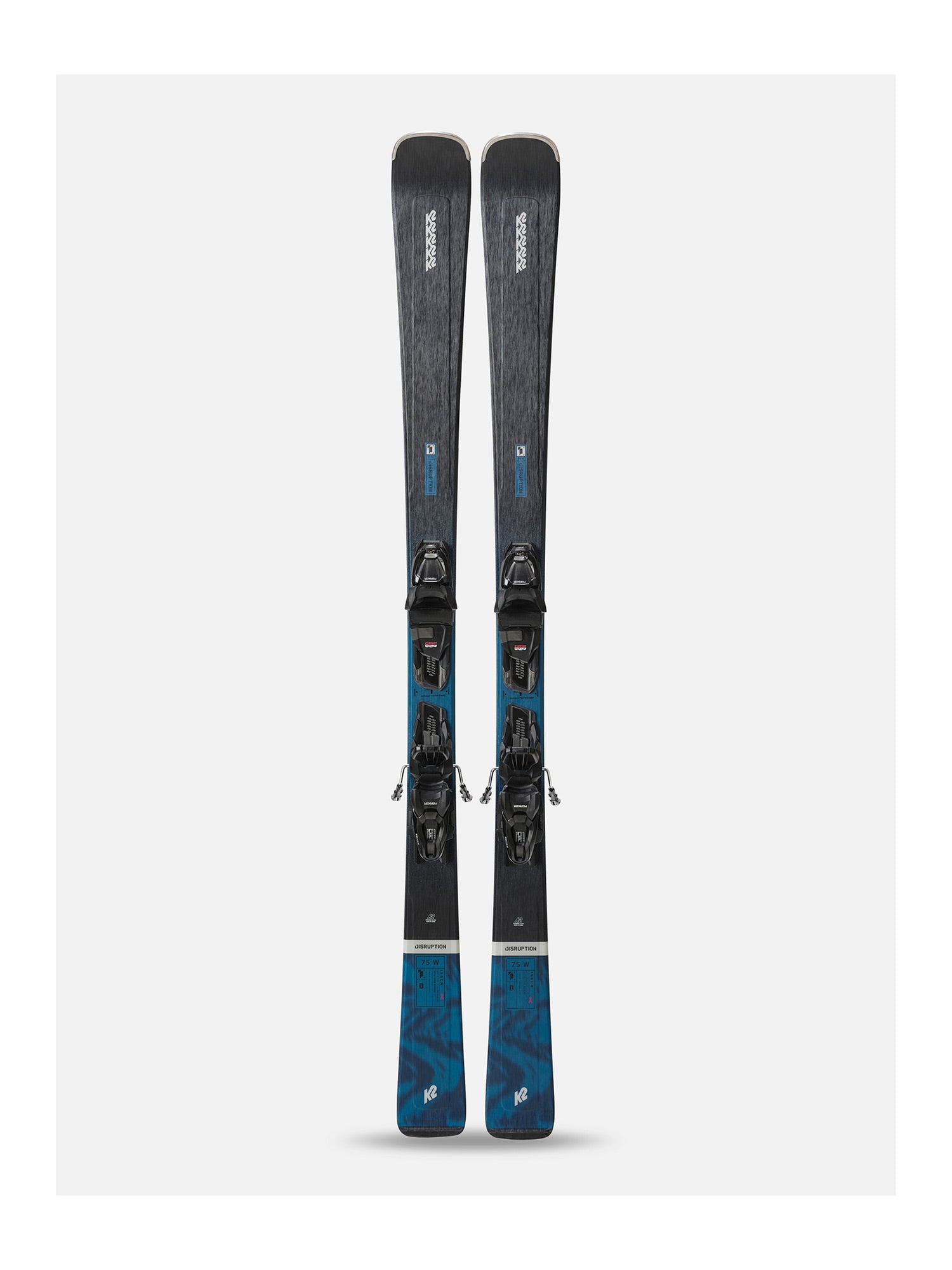 K2 Disruption 75 W - ERP 10 Quikclik Pisten Ski Damen schwarz/blau schwarz/blau Bild 1