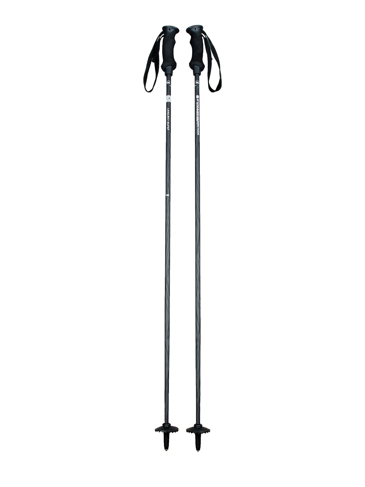 Komperdell Pure Carbon Freudenhaus Skistock Unisex schwarz/grau schwarz/grau Bild 1