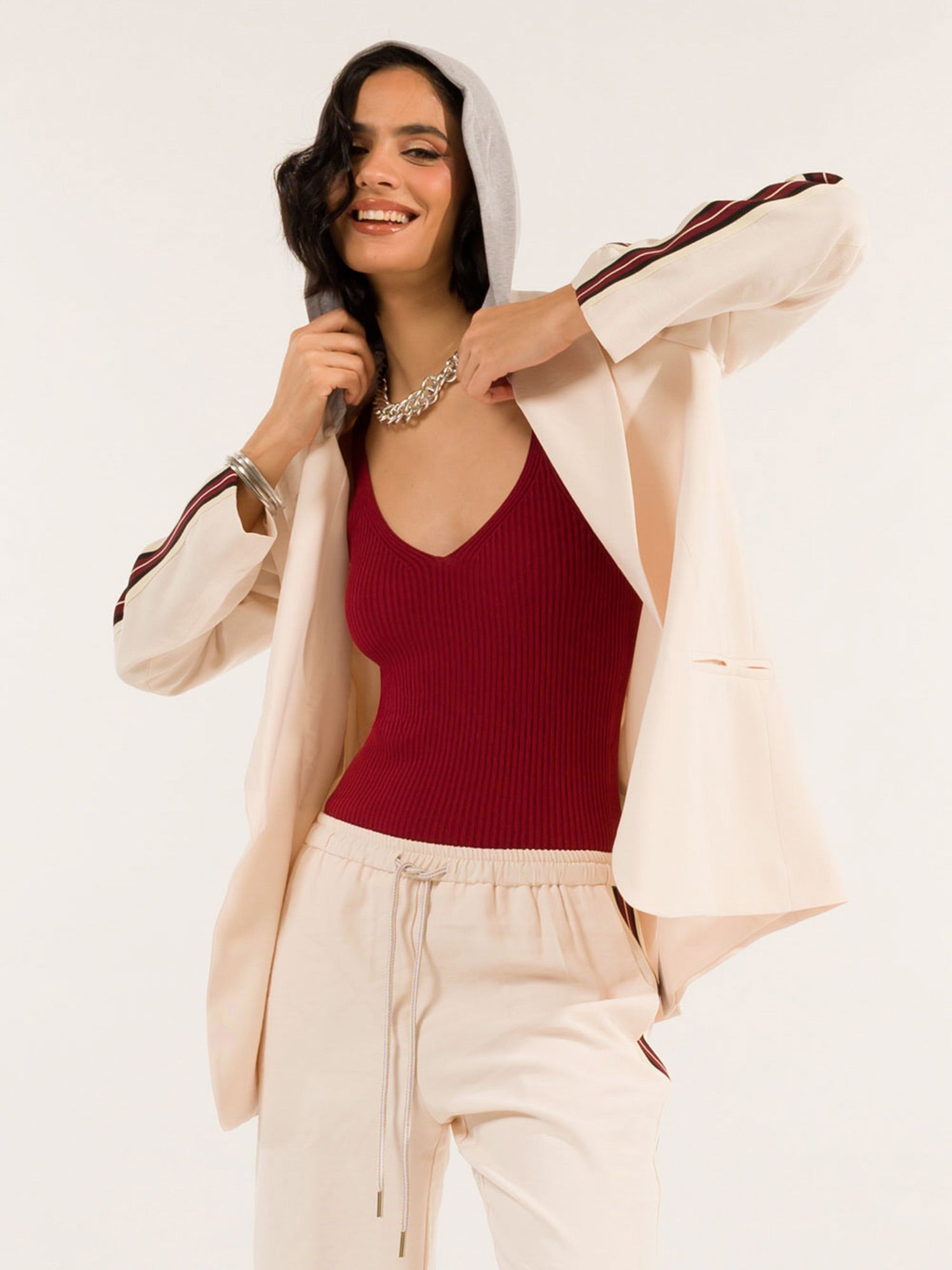 Kontatto Blazer Damen beige beige Bild 2