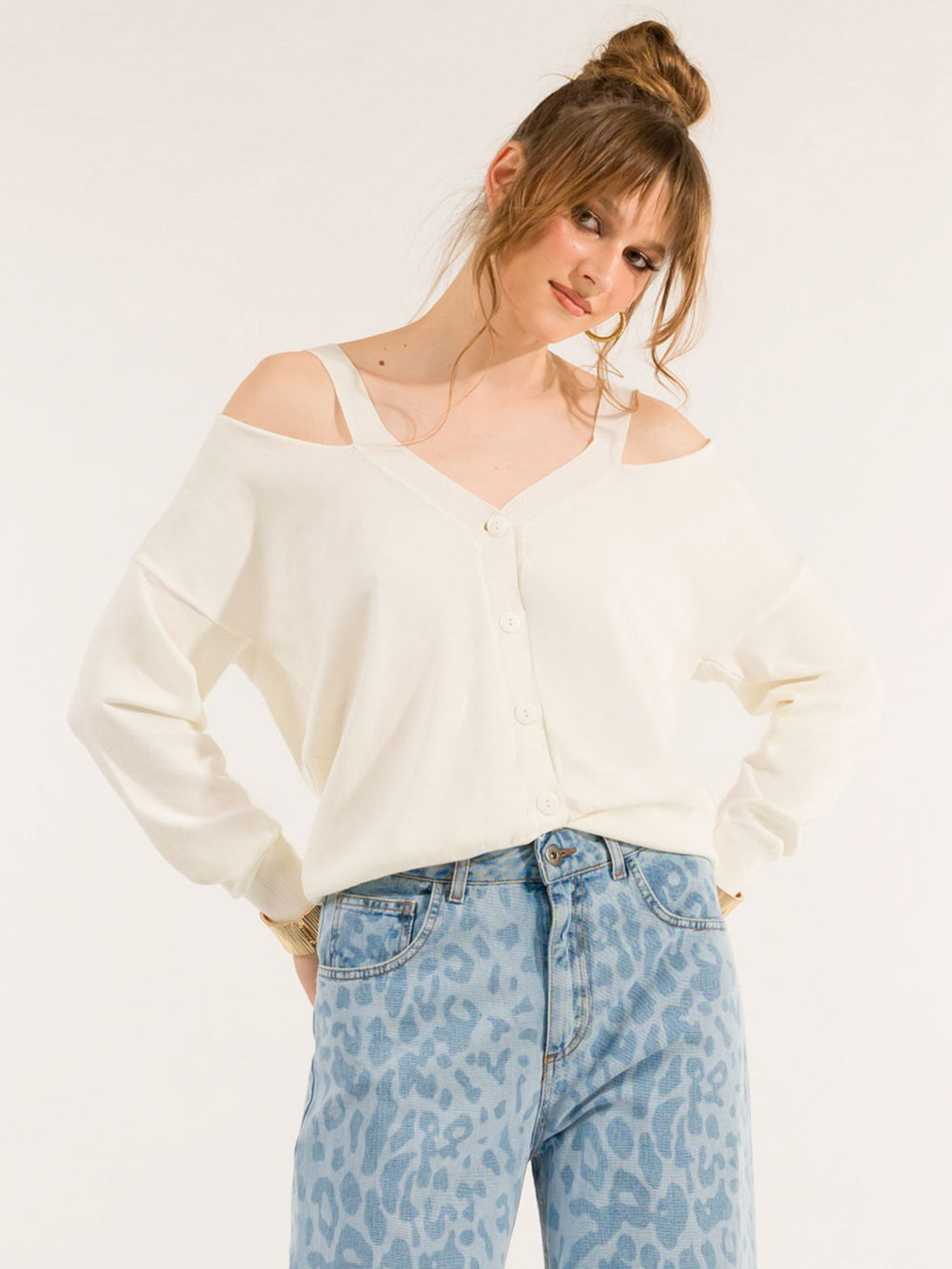 Kontatto Pullover Damen Off-White Off-White Bild 2