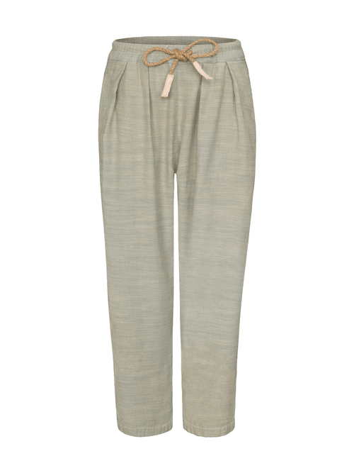 Liv Bergen Linen Hose Damen beige/grün beige/grün Bild 1
