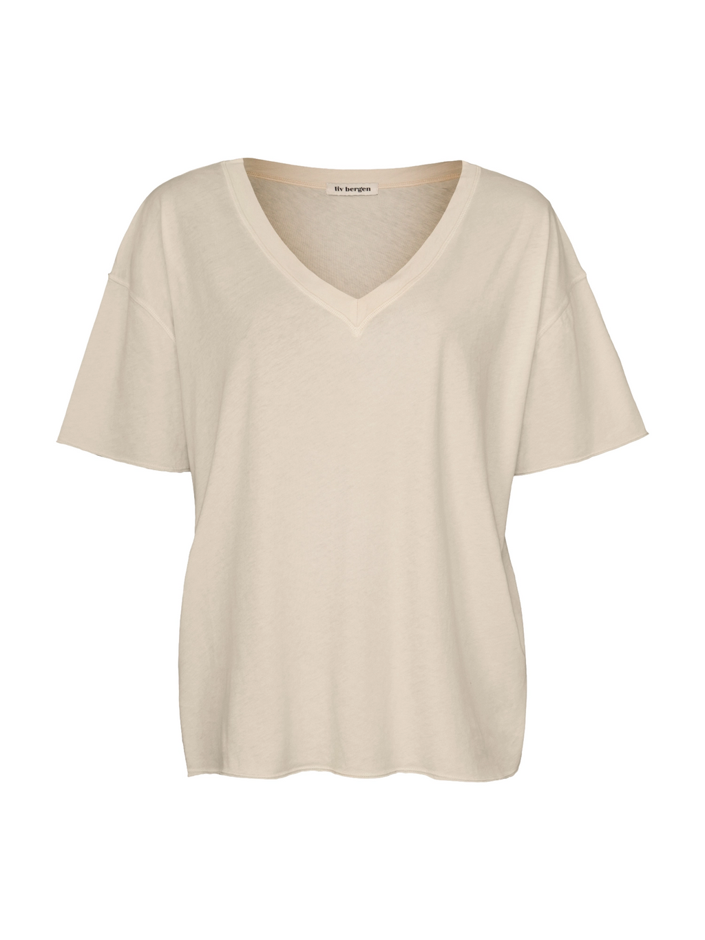 Liv Bergen T-Shirt Tag T-Shirt Damen beige beige Bild 1