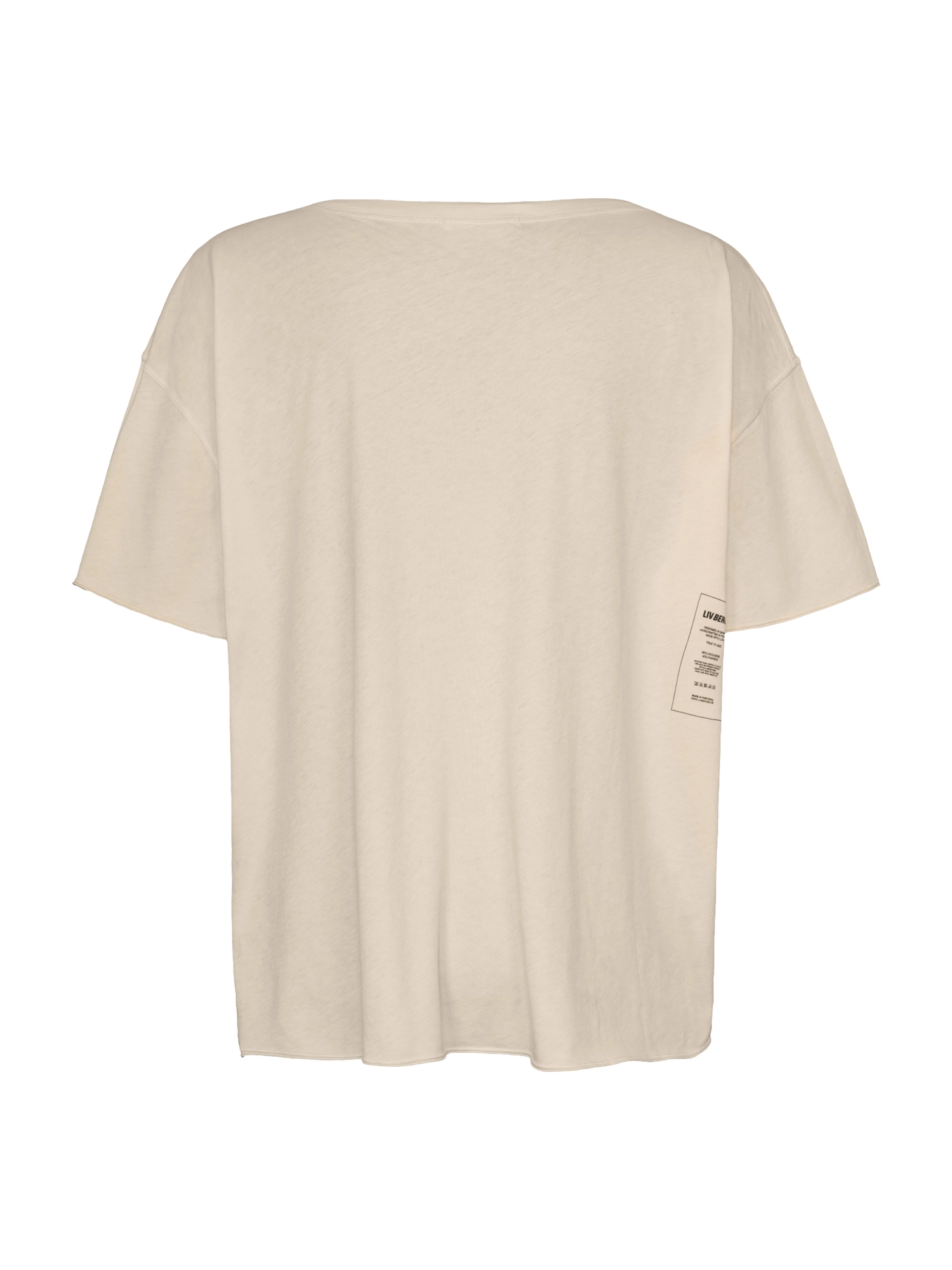 Liv Bergen T-Shirt Tag T-Shirt Damen beige beige Bild 2