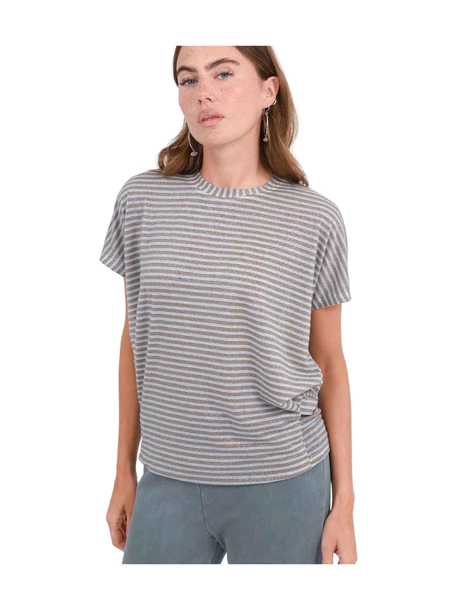Love Joy Victory T-Shirt Pamayu T-Shirts Damen braun braun Bild 1