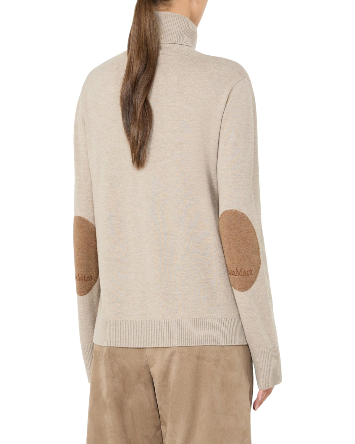 Max Mara SMMALLEGRA Damen-Rollkragenpullover beige Bild 3