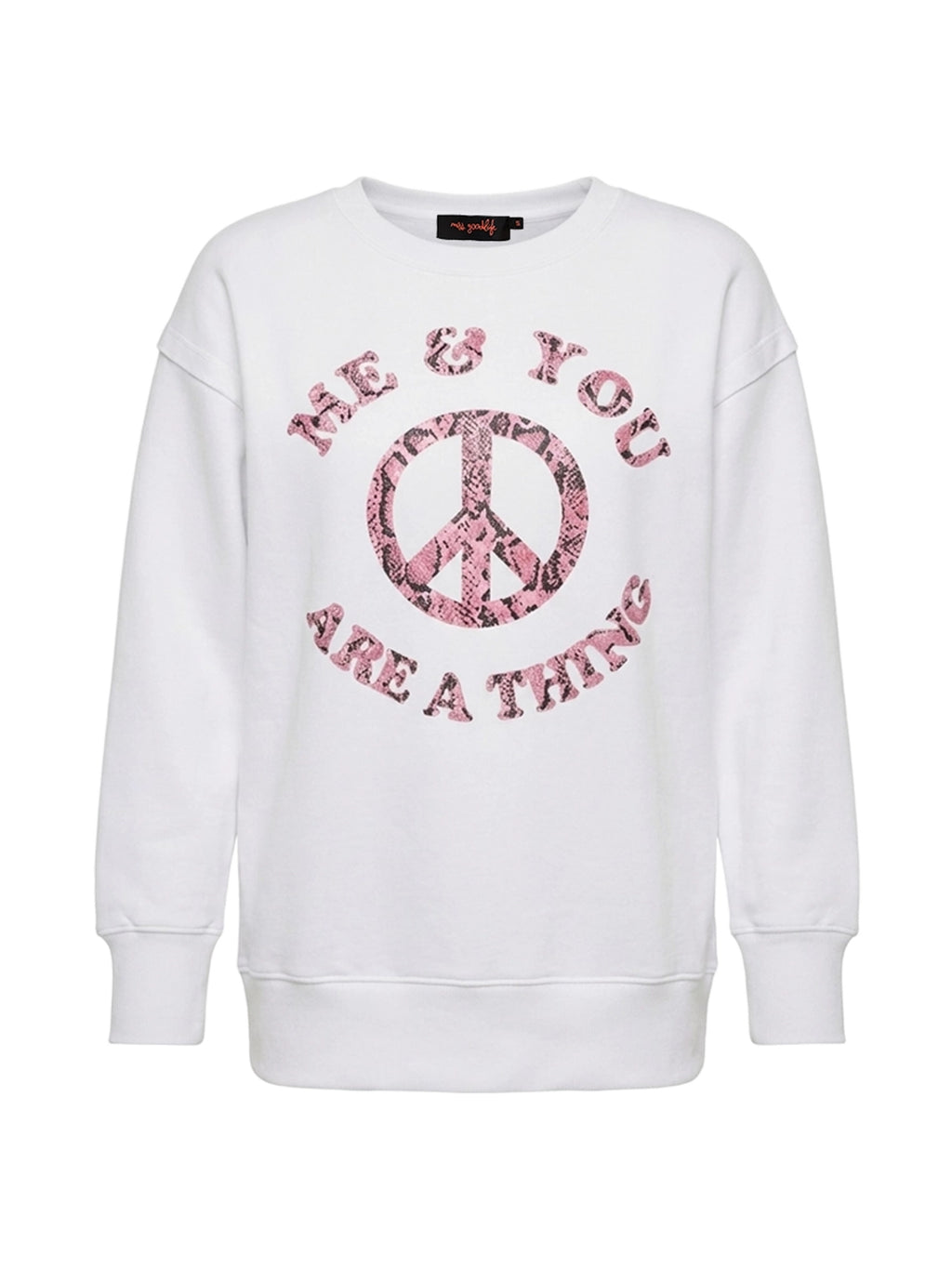Miss Goodlife Roundneck Me and you are a thing Hoodies & Sweater Damen weiß weiss Bild 1