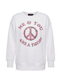 Miss Goodlife Roundneck Me and you are a thing Hoodies & Sweater Damen weiß weiss Bild 1