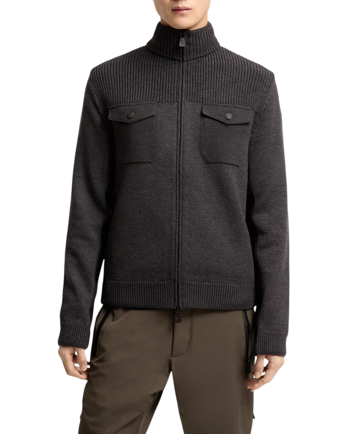 Moncler Cardigan Herren dunkelgrau Bild 1